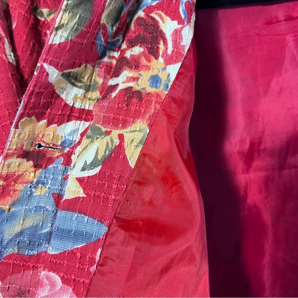 Coldwater Creek Floral Print Button Up Lined Jacket - Picture 4 of 8